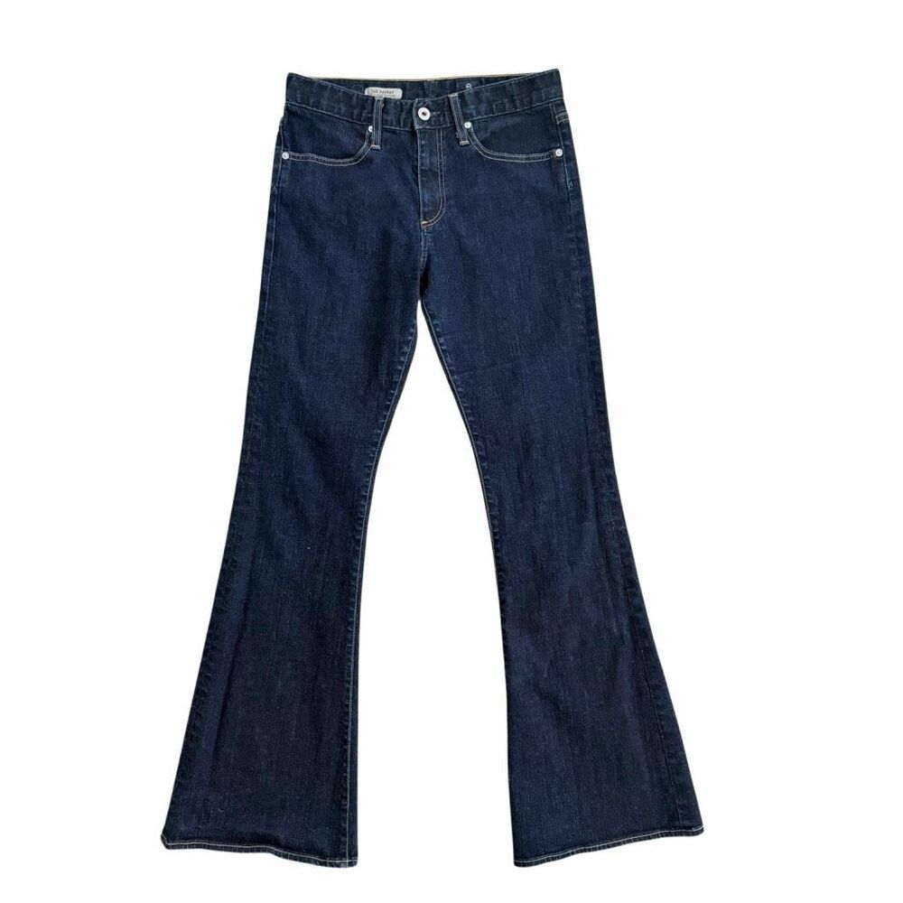 AG Adriano Goldschmied The Farrah Bell Bottom Jeans  EUC Sz 29 Dark Wash